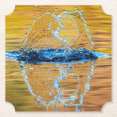 Splash op een herfst avond kartonnen onderzetters (Voorkant)