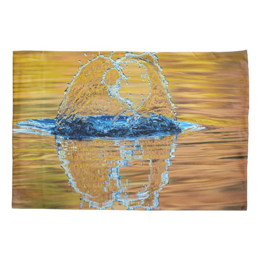 Splash op een herfst avond kussensloop (Achterkant)