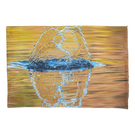 Splash op een herfst avond kussensloop (Voorkant)