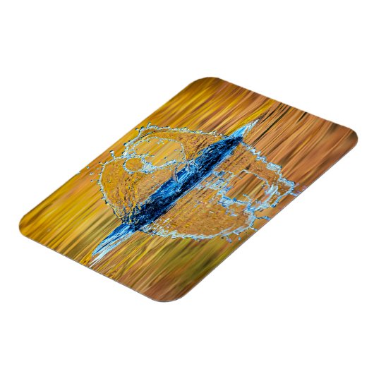 Splash op een herfst avond magneet (Linkerzijde)