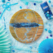 Splash op een herfst avond papieren bordje (Feest)