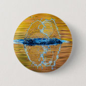 Splash op een herfst avond ronde button 5,7 cm (Voorkant)