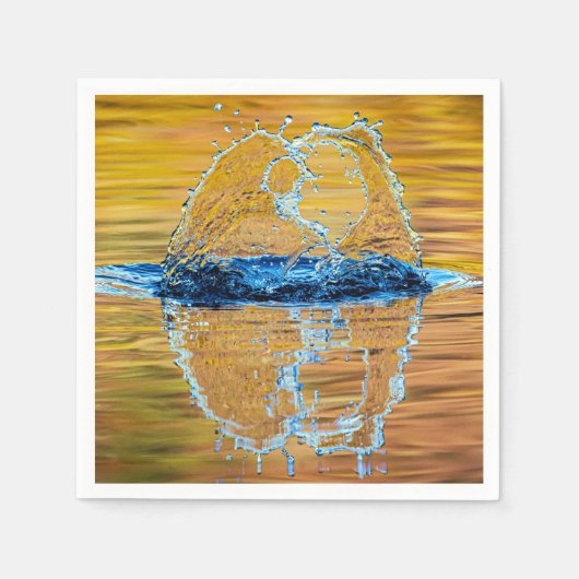 Splash op een herfst avond servet (Voorkant)