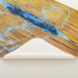 Splash op een herfst avond sherpa deken