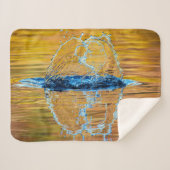 Splash op een herfst avond sherpa deken (Voorkant (horizontaal))