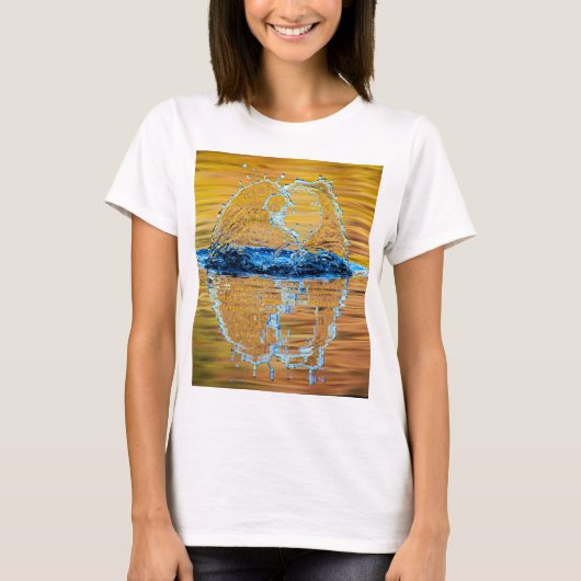 Splash op een herfst avond t-shirt (Voorkant)