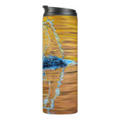 Splash op een herfst avond thermosbeker (Geroteerd rechts)