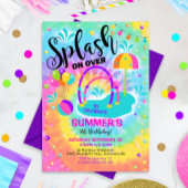 Splash Pad Party Invitation Waterpark Birthday Kaart