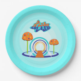 Splash Pad Verjaardag Papieren Bordje