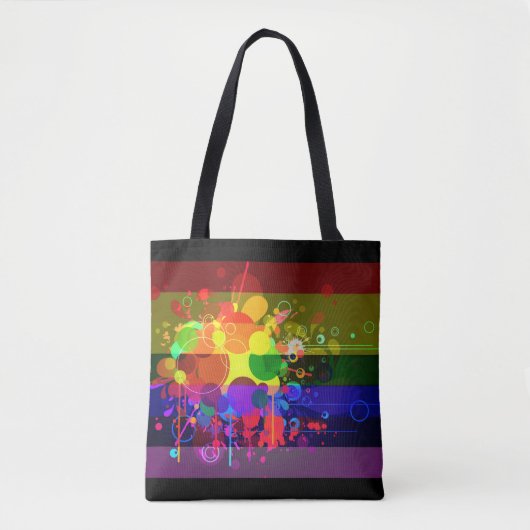 Splash Paint Design Dambag Tote Bag (Voorkant)