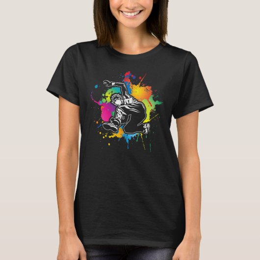 Splash Parkour Freerunning Freerunner Backflip T-shirt (Voorkant)