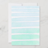 Splash Pool Party Birthday Invitation Kaart (Achterkant)