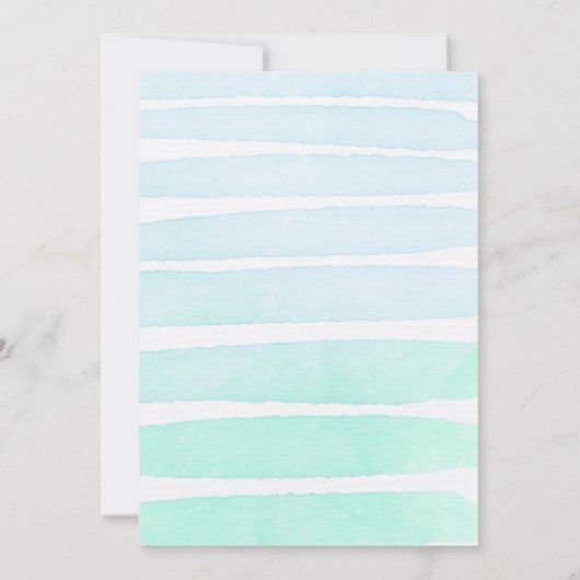 Splash Pool Party Birthday Invitation Kaart (Achterkant)