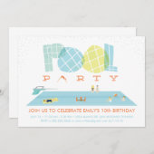 Splash Pool Party Kaart (Voorkant / Achterkant)