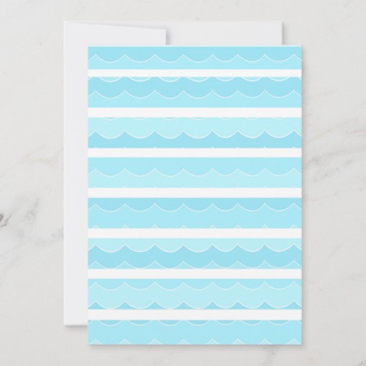 Splash Pool Party Verjaardag Uitnodiging - Jongen (Achterkant)