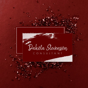 Splash Professional   Rode en roze Waterverf Visitekaartje