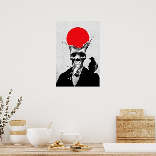 Splash Skull Poster (Keuken)