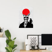 Splash Skull Poster (Thuiskantoor)