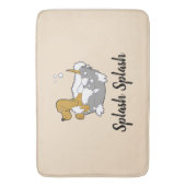 Splash splash dog-badmatje badmat (Voorkant Verticaal)