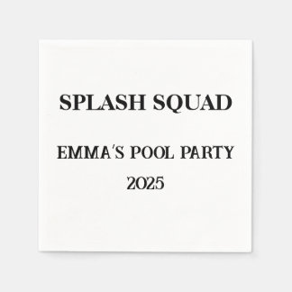 Splash Squad Aangepaste servetten Zomer Pool Party