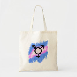 Splash stijl Trans vlag Tote Bag