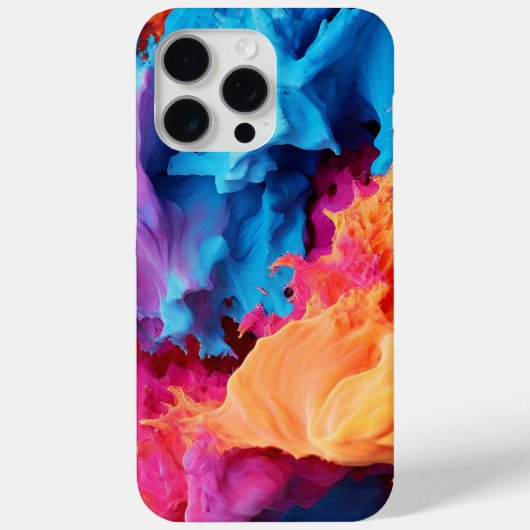 Splash Textuur Kleurrijke Esthetisch Case-Mate iPhone Case (Achterkant)