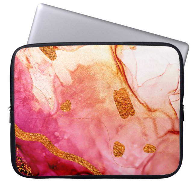 Splash Valley. Natuurlijke luxe. Royal art. Orient Laptop Sleeve (Voorkant)