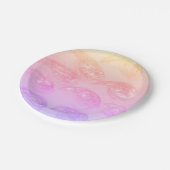 Splash van Borden van kleurenpapier Papieren Bordje (Gekanteld)