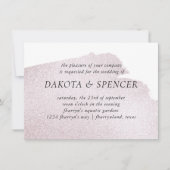 Splash van Bourgondië | Elegante Waterverf bruilof Kaart (Voorkant)