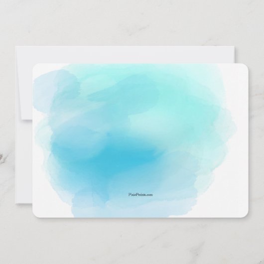 Splash van de Uitnodiging van de Foto van de Kleur (Achterkant)