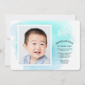 Splash van de Uitnodiging van de Foto van de Kleur (Voorkant)