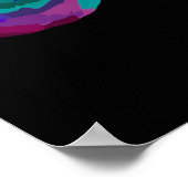 Splash van het Poster van de Kleurenhersenen (Hoek)