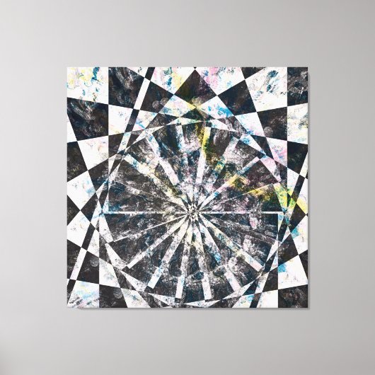 Splash van Kleur Uitgerekte Canvasdruk Canvas Afdruk (Voorkant)