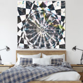 Splash van Kleur Uitgerekte Canvasdruk Canvas Afdruk (Insitu (Slaapkamer))