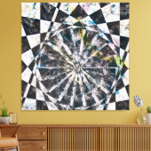 Splash van Kleur Uitgerekte Canvasdruk Canvas Afdruk (Insitu (Woonkamer))