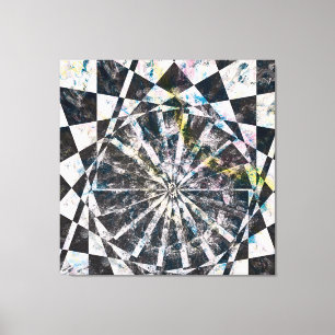 Splash van Kleur Uitgerekte Canvasdruk Canvas Afdruk