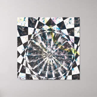 Splash van Kleur Uitgerekte Canvasdruk Canvas Afdruk