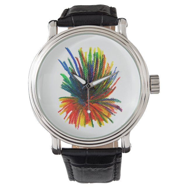 Splash van kleuren Horloge (Voorkant)