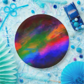 Splash van kleuren papier Bord (Feest)