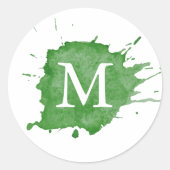 Splash van ⎥ monogram Sticker (Voorkant)