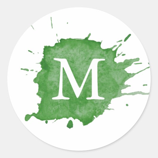 Splash van ⎥ monogram Sticker (Voorkant)