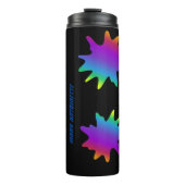 Splash van neonkleur thermosbeker (Voorkant)