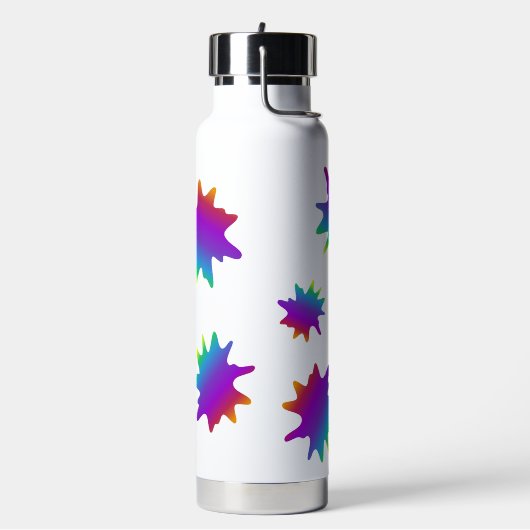 Splash van neonkleur waterfles (Links)