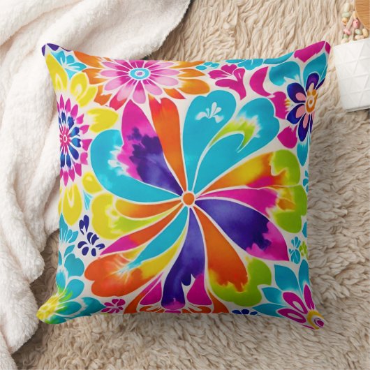 Splash van Nostalgie Stropdas-Dye Patroon Sierkuss Kussen (Deken)