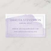 Splash van Paars | Chic Lavender Violet Waterverf Visitekaartje (Achterkant)