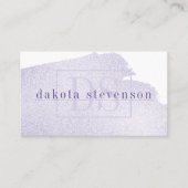 Splash van Paars | Chic Lavender Violet Waterverf Visitekaartje (Voorkant)