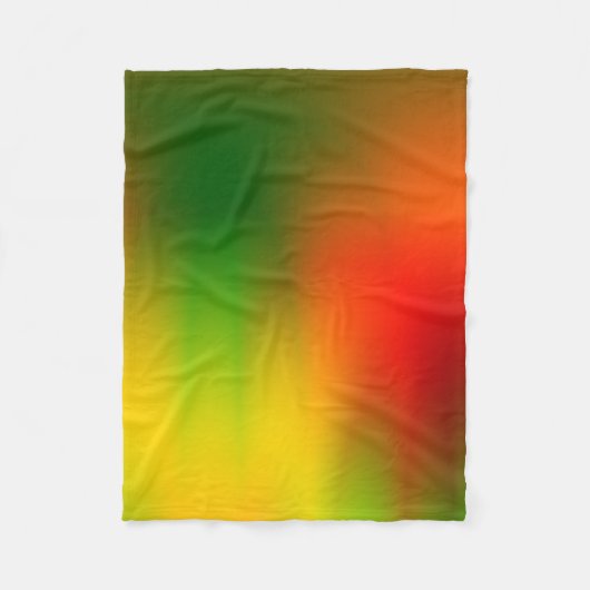 Splash van Rasta-kleur Fleece Deken (Voorkant)