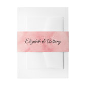 Splash van Roze Bruiloft Uitnodiging Belly Bands Uitnodigingen Wikkel (Voorkant Voorbeeld)