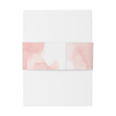 Splash van Roze Bruiloft Uitnodiging Belly Bands Uitnodigingen Wikkel (Achterkant Voorbeeld)