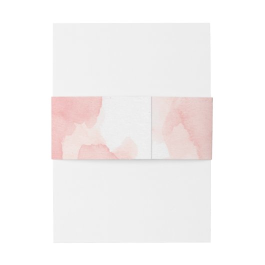 Splash van Roze Bruiloft Uitnodiging Belly Bands Uitnodigingen Wikkel (Achterkant Voorbeeld)